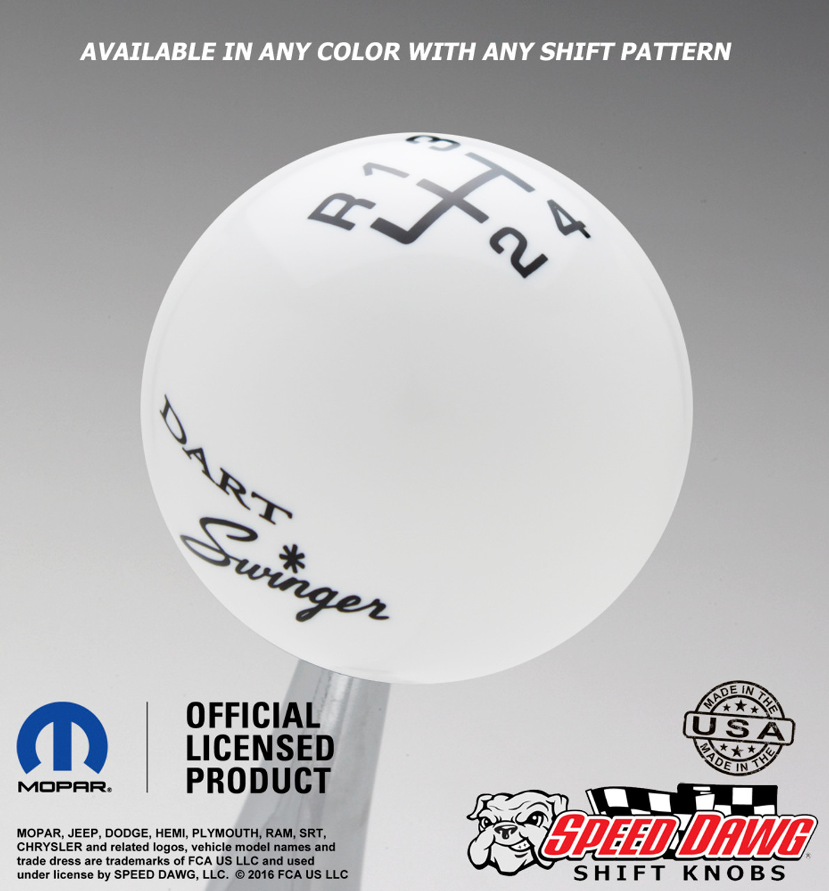 Dodge Dart Swinger Shift Knob with Pattern