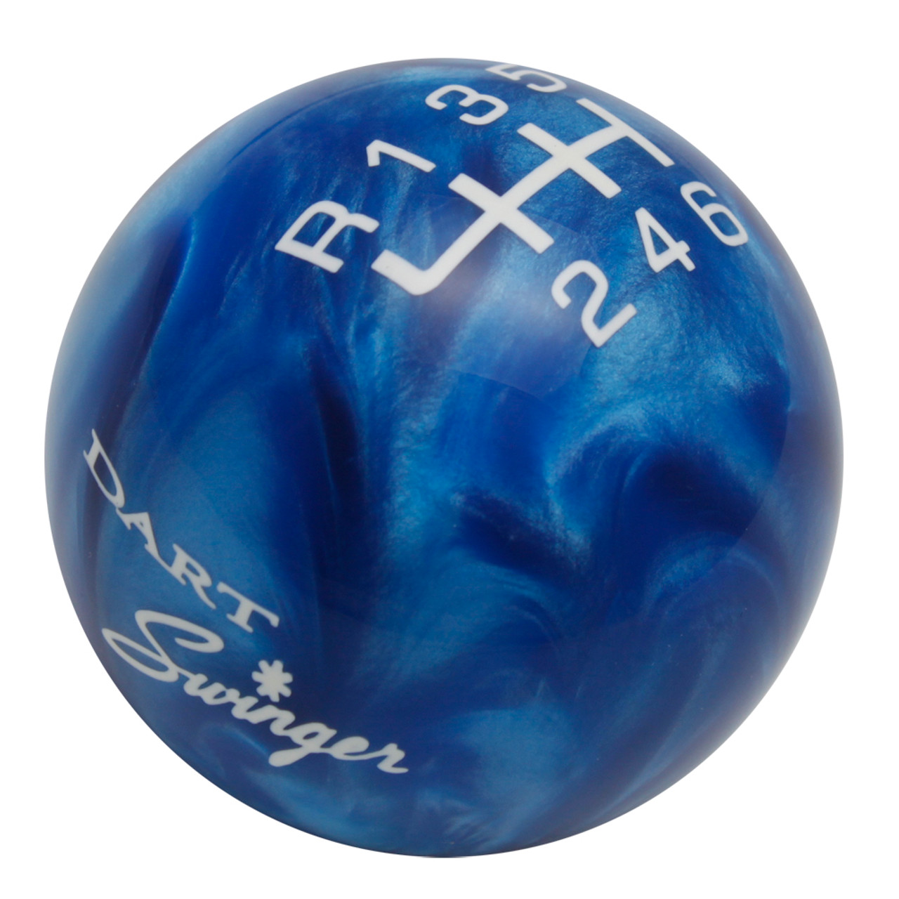 Blue Pearl knob with White graphics