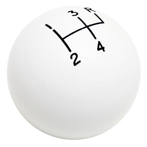 Ivory 4 Speed Reverse Upper Right Shift Pattern Shift Knob