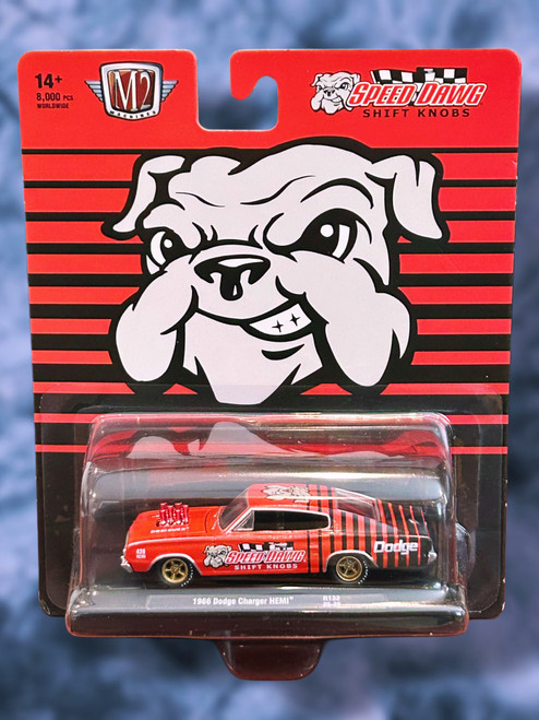 Speed Dawg Shift Knobs 1966 Dodge Charger Hemi Drag Racer 1/64 Scale Die Cast Car - Striped