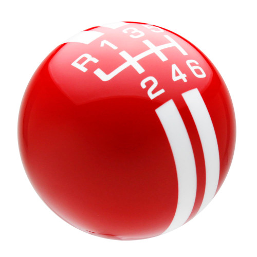 Red / White Rally Stripe Shift Knob