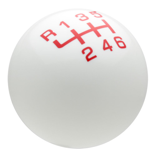 White / Red Pro Series Shift Knob