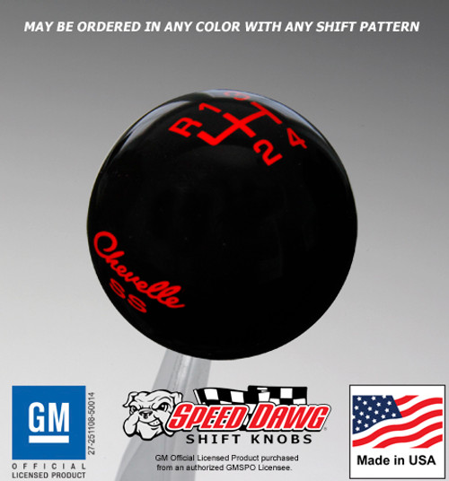 Black knob with Red graphics