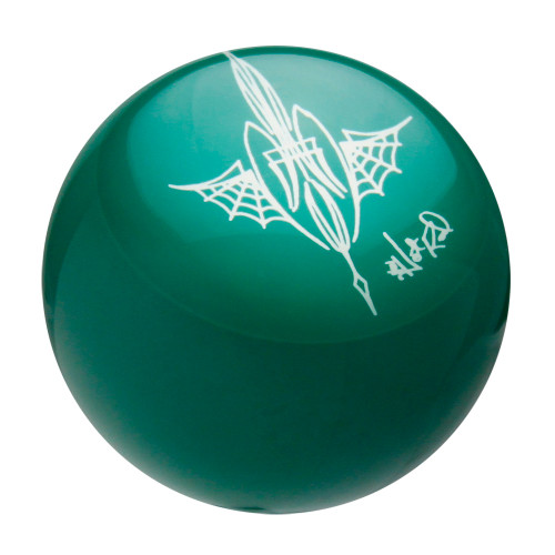 Green Pinstriped Spider Web Shift Knob by Von Hot Rod