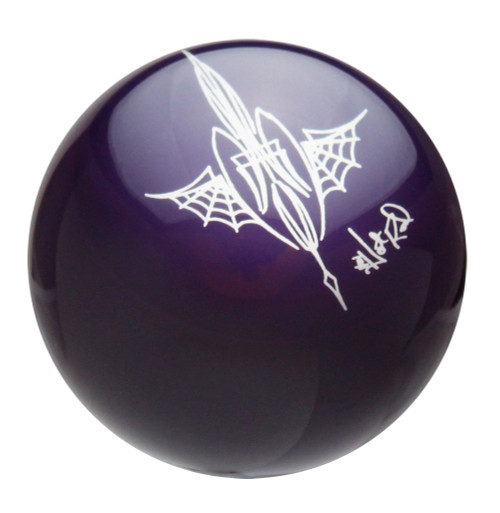 Purple Pinstriped Spider Web Shift Knob by Von Hot Rod