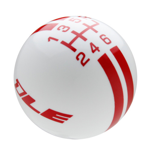 White knob with Red graphics