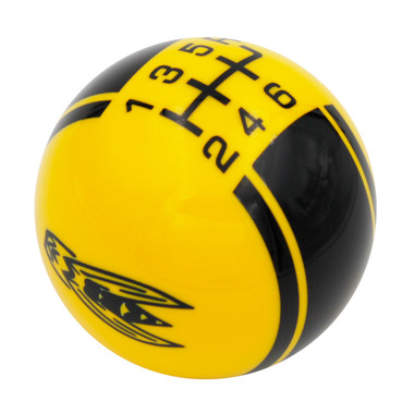 Yellow Jacket Logo Racing Stripe Shift Knob