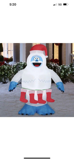 Gemmy 6 Rudolph Reindeer Abominable Snowman Inflatable
