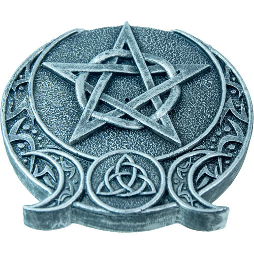 Triple Moon Incense Holder 3.75"
