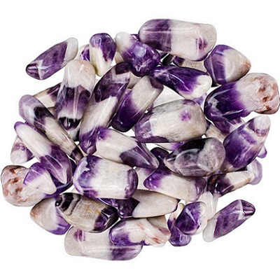 Amethyst Chevron Tumbled Stone