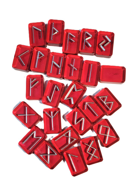 Red Resin Rune Set