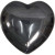 Hematite Puffed Heart 1.5"