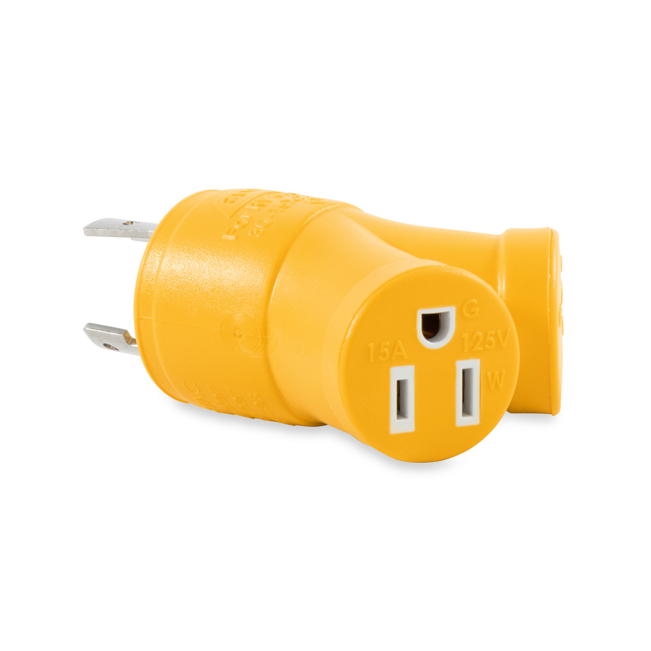 Power Grip 3-Prong Generator Adapter, 30AM/2x15AF, 125V/3750W