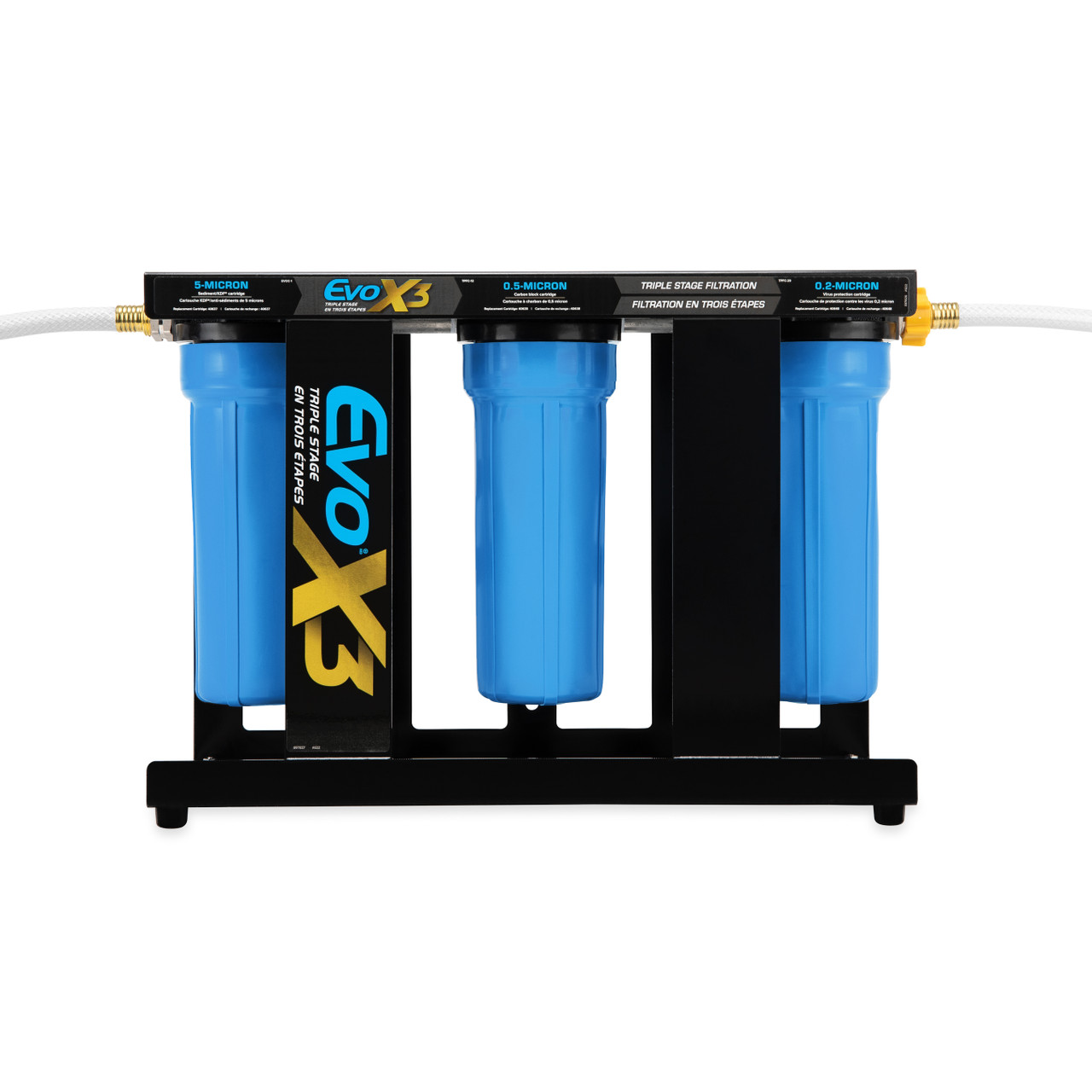 Camco Evo X3 Triple Stage Premium RV Water Filter Kit — Travel