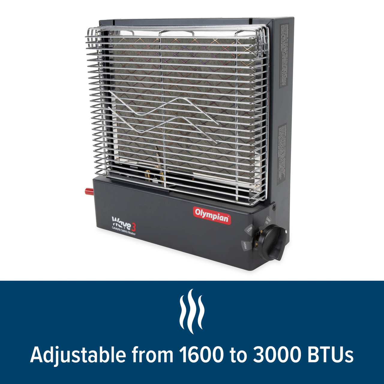 Olympian Wave 3 Catalytic Safety Heater, 3000 BTU 57331 - Camco Dealer