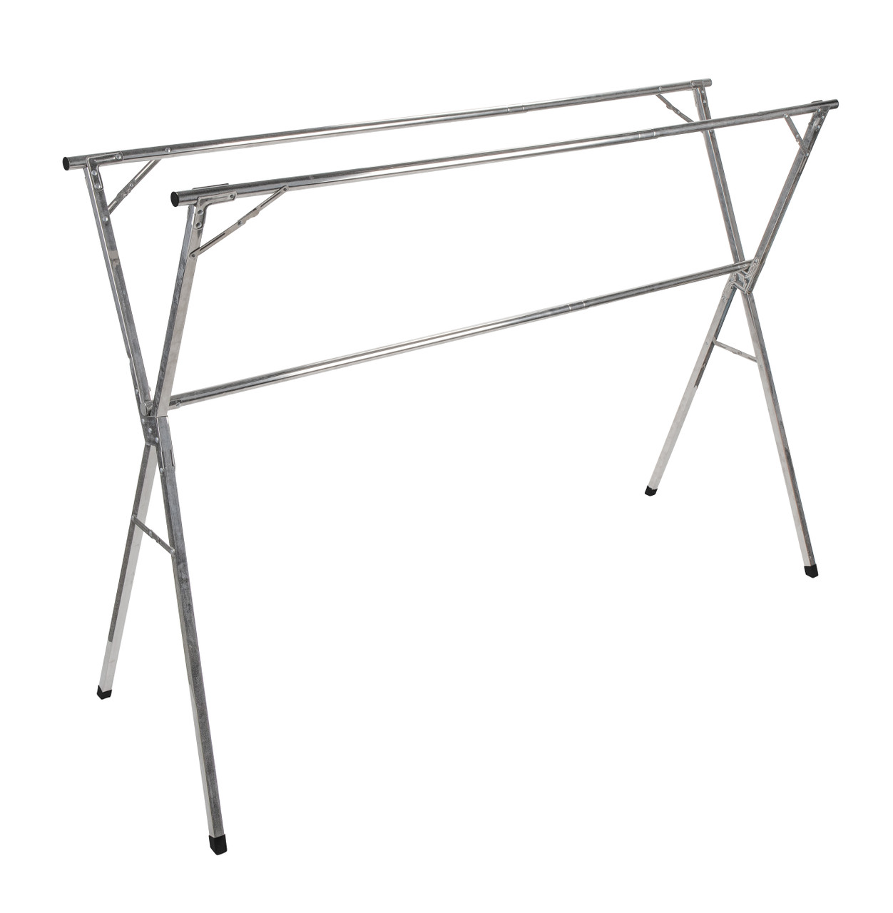 Camco Portable Clothes Drying Rack, Features 3 Horizontal Drying Rods &  Adjusts from 60 to 95 Long