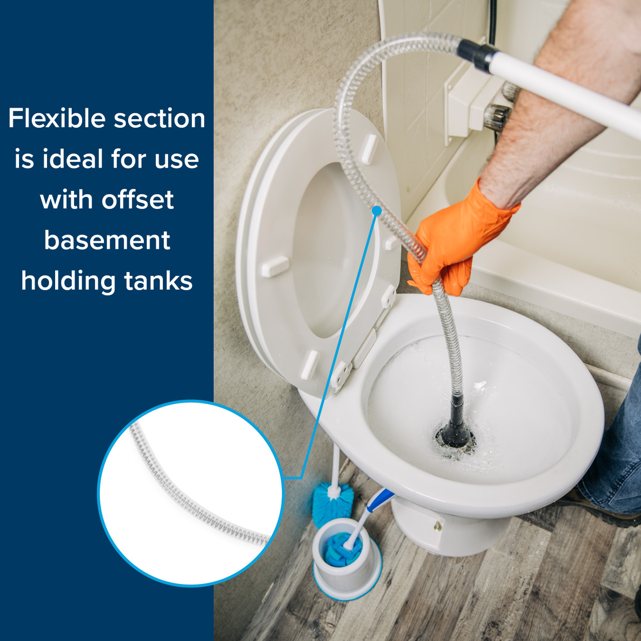 Upgrade Camper/RV Tank Flexible Swivel Stick Rinser Lesotho