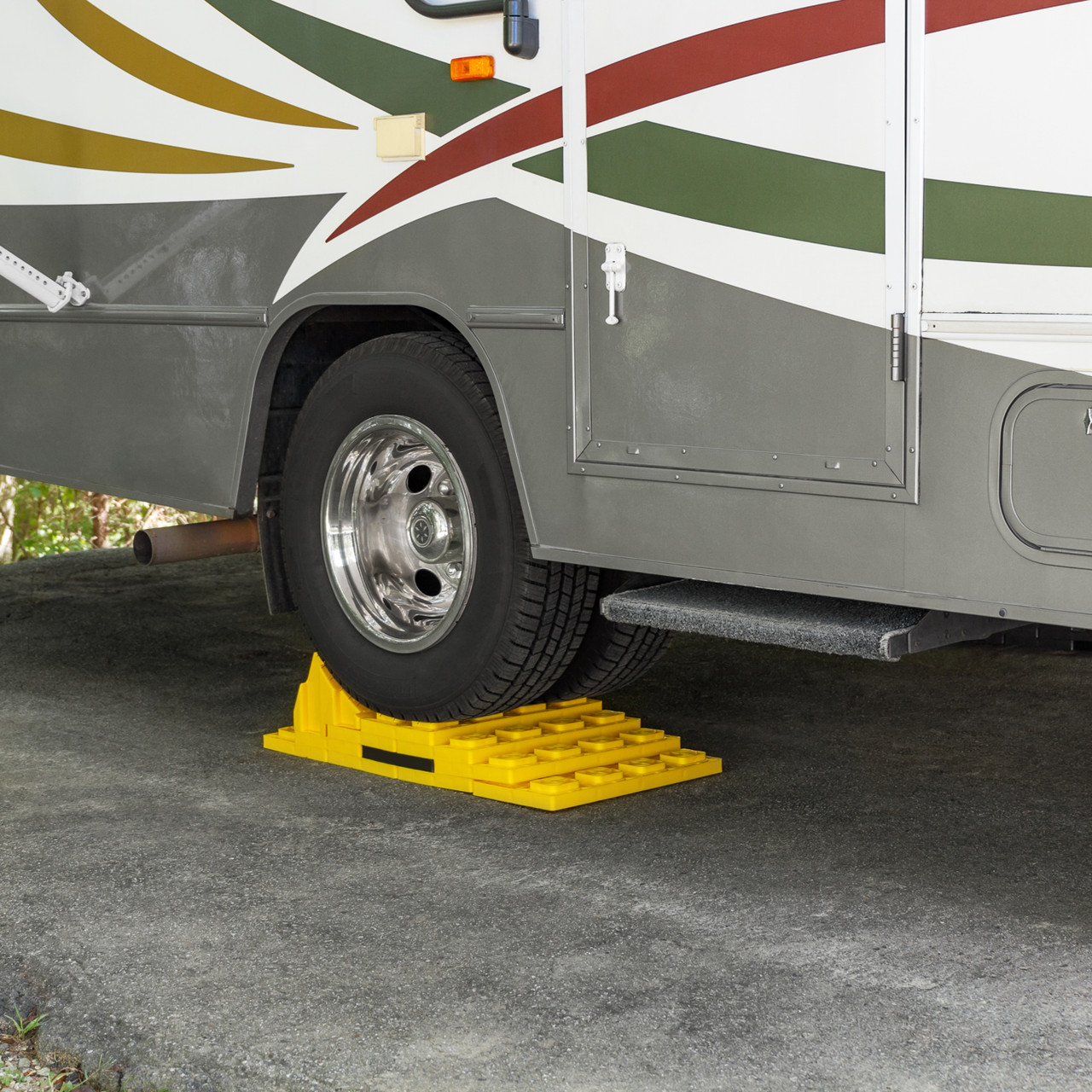 Power Rv Levelers Camco FasTen RV Leveling Blocks — Heavy-Duty RV Leveling System Keeps ...