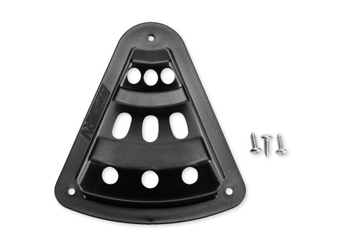 FlagHolder, 3 hole, ScrewMount 3"W x 5"H, Black 45505