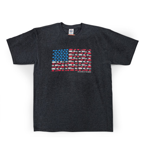 LIBATC, Shirt, Charcoal, Patriotic Print XL 53275
