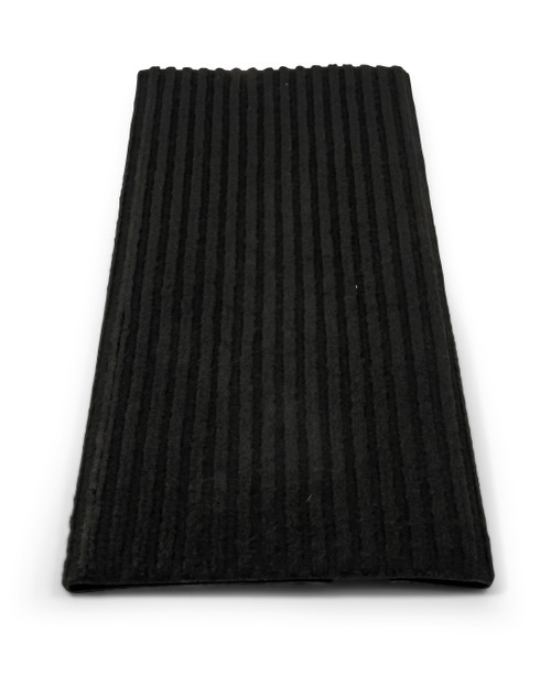 Step Rug,Premium,Poly w/UV&TPE, Dbl-Rib, 18"x23", Black(E/F) 42953