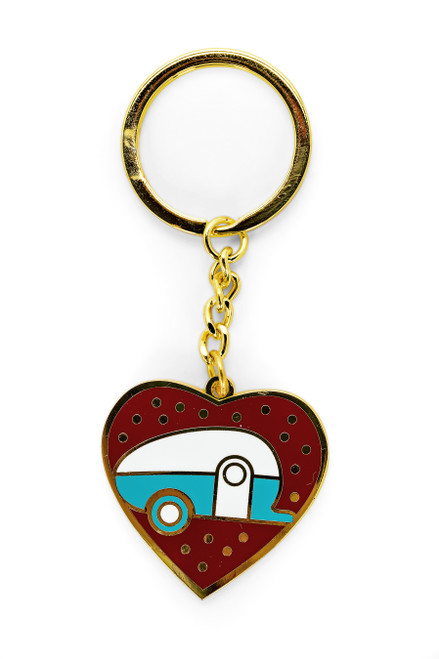 LIBATC, Keychain, Red Teardrop Heart 53287