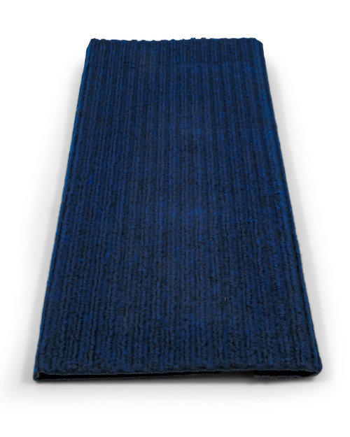 Step Rug,Premium,Poly w/UV&TPE, Dbl-Rib, 18"x23", Blue (E/F) 42954
