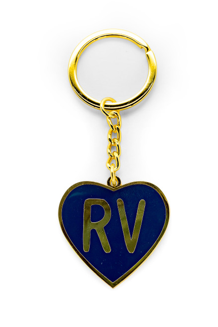 LIBATC, Keychain, Navy RV Heart 53288
