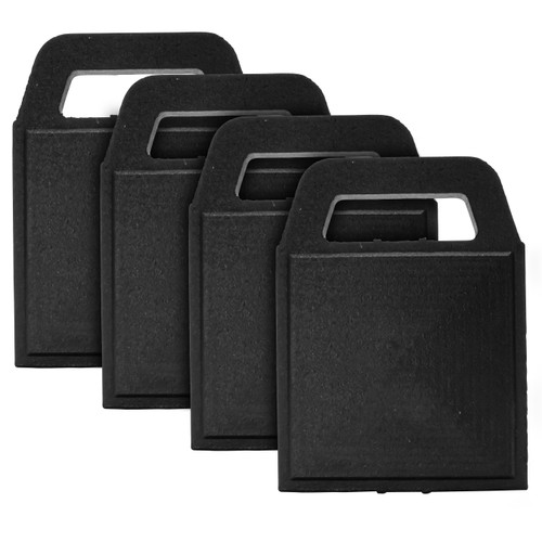 Camco RV Stabilizer Jack Flex Pads — 6 3/16" x 6 3/16" — Anti-Sinking Stability On Any Terrain — Durable UV-Resistant & Weatherproof Rubber Construction — 4-Pack 44591