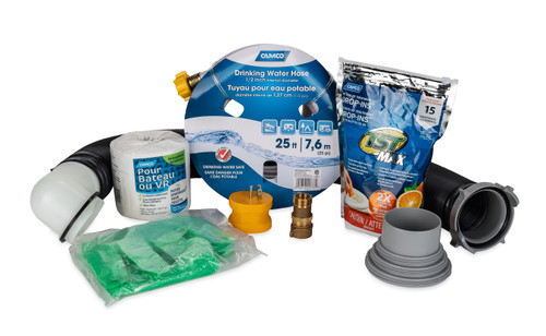 Camco Choice RV Starter Kit with Storage Bin 47802