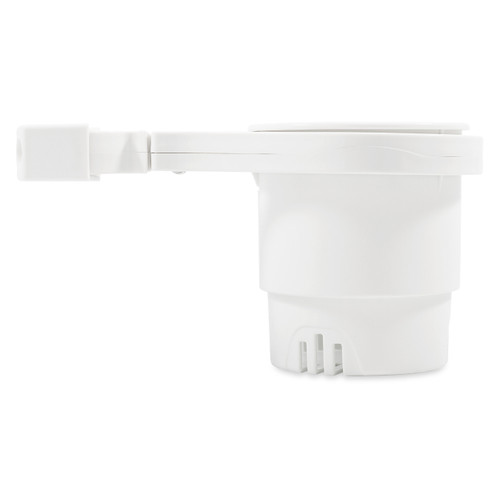 Rail Mounted Cup Holder, Small Clamp, White 53086