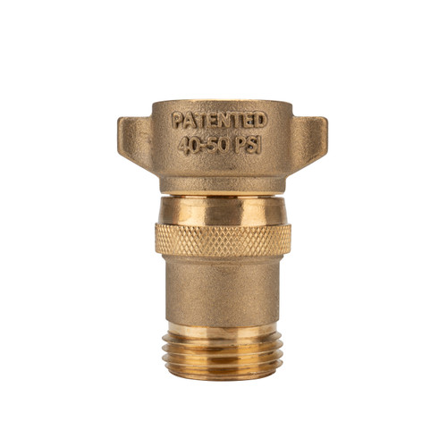 40055 Camco Brass Marine/RV Water Pressure Regulator – Protects RV Kitchen Small Appliances, Plumbing & Hoses – Reduces RV Water Pressure to Safe & Consistent 40-50 PSI – Drinking Water Safe 40055