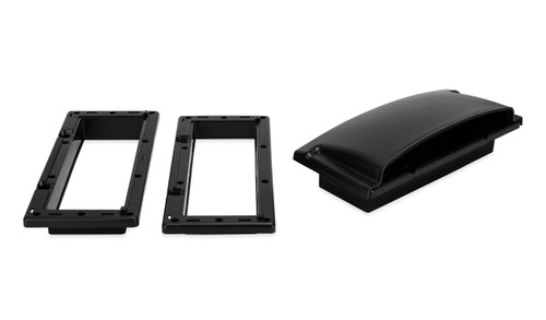 Range Hood Vent Cover Repair/Replacement Kit, Black 42493