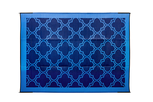 Outdoor Mat - 9' x 12' Lattice, Blue/Blue (E/F) 42856