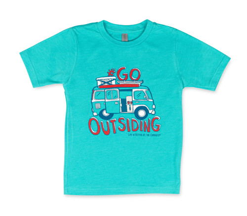 LIBATC, Shirt, Tahiti Blue, Go Outsiding, Youth XS 53405