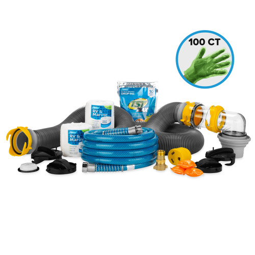 Camco Supreme RV Starter Kit with Storage Bin 47804