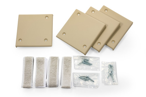 RV Slide Out Corner Plates, Tan, Set of 4 42217