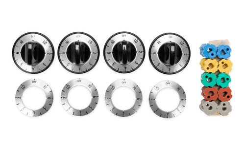 Knob Kit - Electric Range Top Burner, Black (E/F/S) (4/CARD) 00883