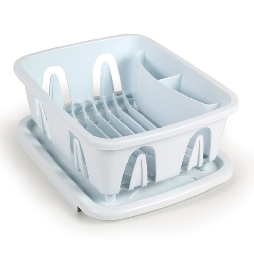Mini Dish Drainer & Tray, White (Eng/Fr) 43511