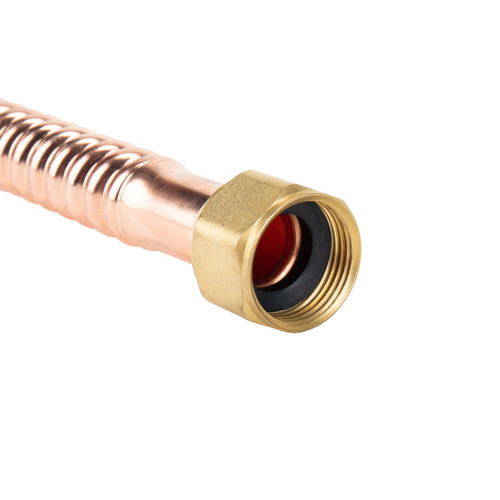 Water Connector 18" x 3/4" FIP x SWT, FlexCopper LLC(BULK) 10032