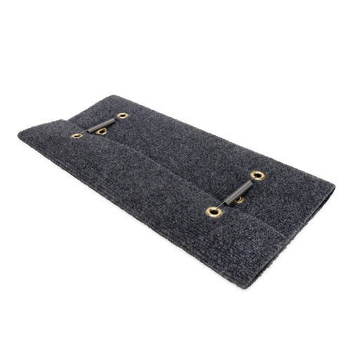 Camco Wrap Around RV Step Rug — For Manual & Electric RV Steps — Fits 18" Wide Steps — Weather-Resistant — Gray 42925