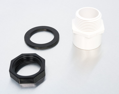 WH Drain Pan - 32" ID Alum Short w/PVC Fitting (E/F) 20868