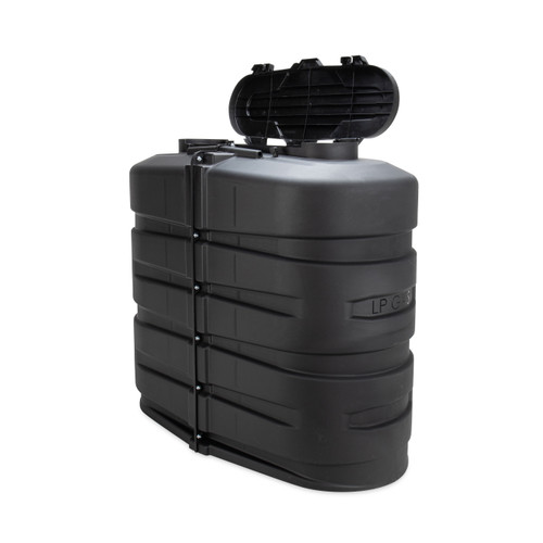 Camco Double RV Propane Tank Cover, 30 lb, Black 50512