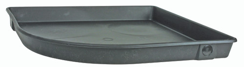 WH Drain Pan - 24" ID Corner Plastic w/PVC Fitting(E/F) 11480