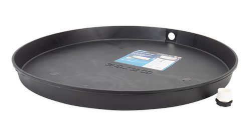 Camco Water Heater Drain Pan with PVC Drain Fitting, Plastic, 30-Inch ID 11420