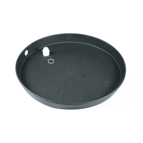 WH Drain Pan - 24" ID Plastic w/PVC Fitting (E/F) 11360