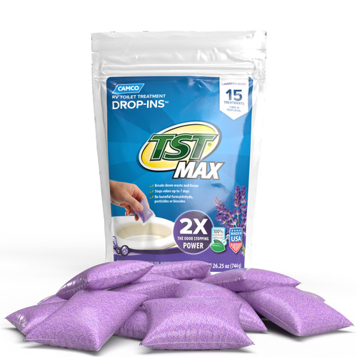 TST MAX RV Toilet Treatment Drop-INs, Lavender Scent, 15-Count 41559