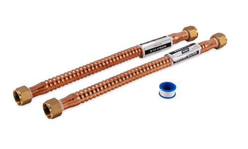 Connector Kit - 15" x 3/4" Gas/Elec, Copper (CLAM) LLC 10223