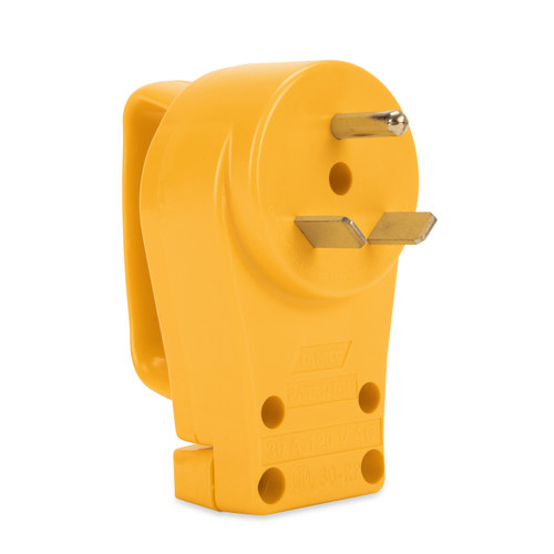 Power Grip - Plug Male Repl 30A  125V/3750W(E/F)(CLAM), cETLus 55243