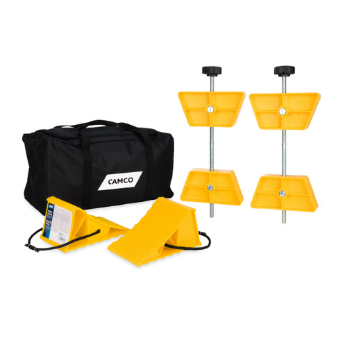 Camco Tandem Axel RV/Trailer Stabilizing Kit, 5-Piece 44552